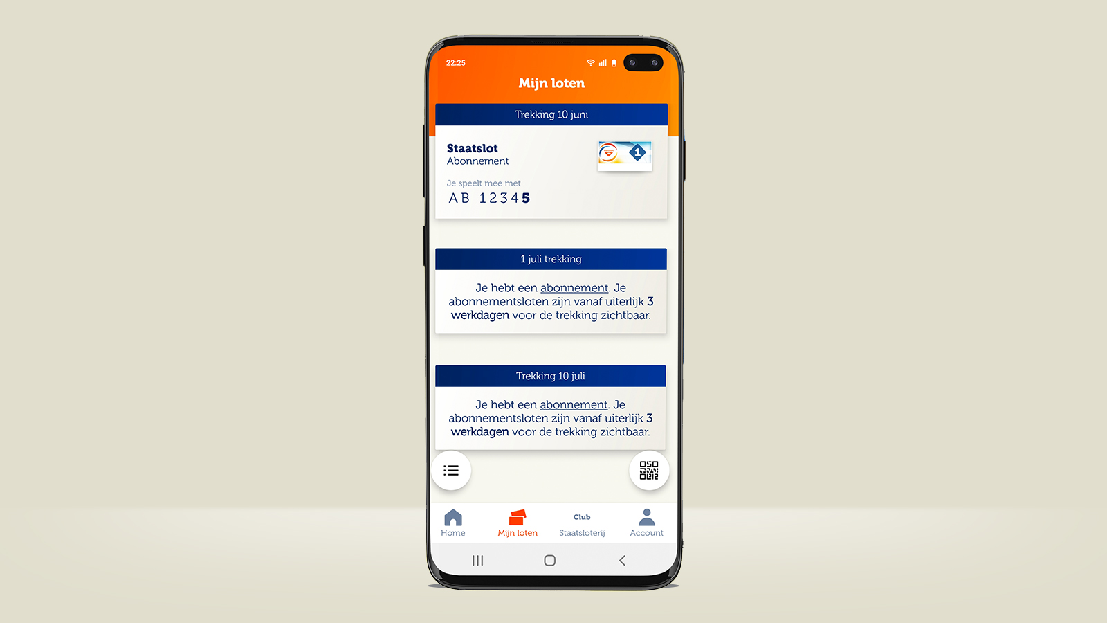 Download de Staatsloterij app voor iOS of Android!